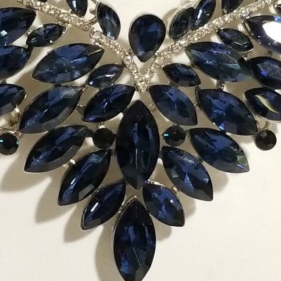 Rare blue marquise bib statement 14" 2" ex.  1.1936 - Picture 4 of 16